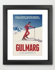 Affiche Ski Gulmarg Ski Poster