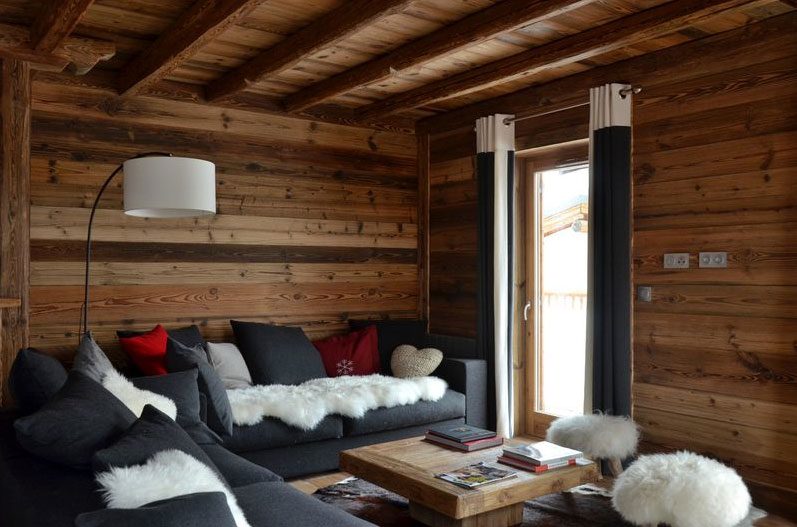 Modern chalet interior design cosy neve design Chalet Blanc inspiration