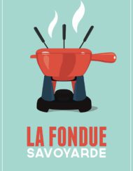 affiche fondue bleu