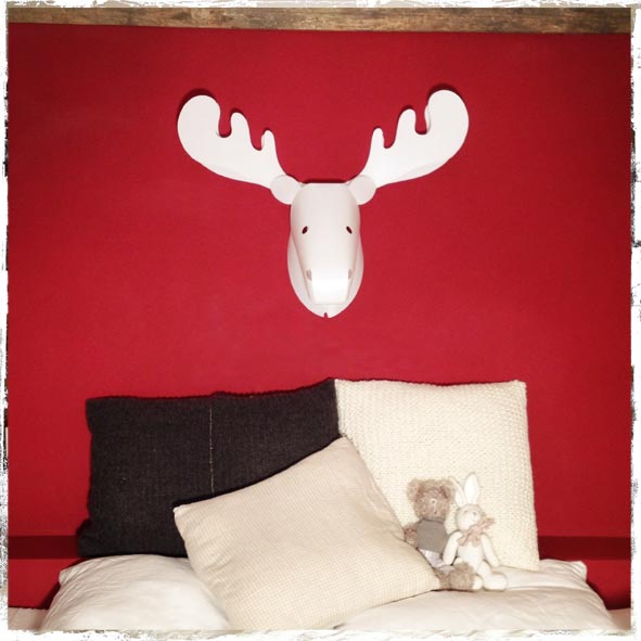 chambre rouge cerf