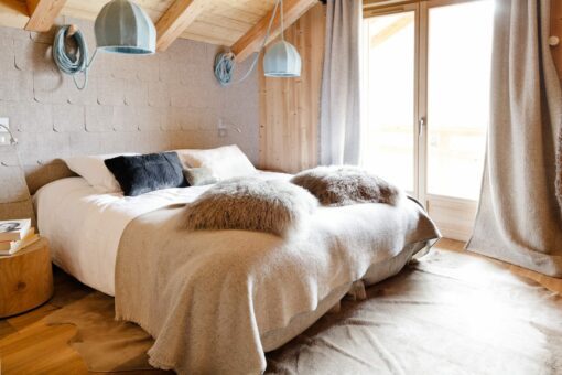 chambre montagne chalet moderne scandinave