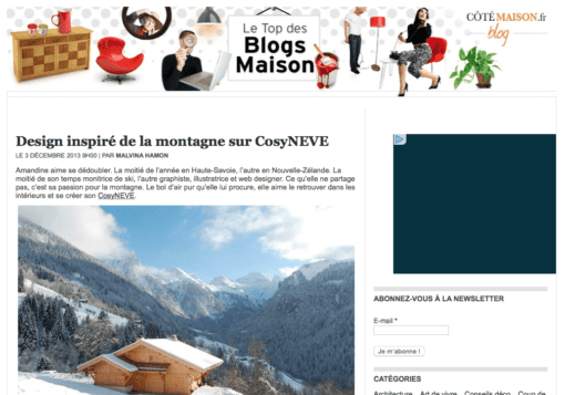 Publication côté maison