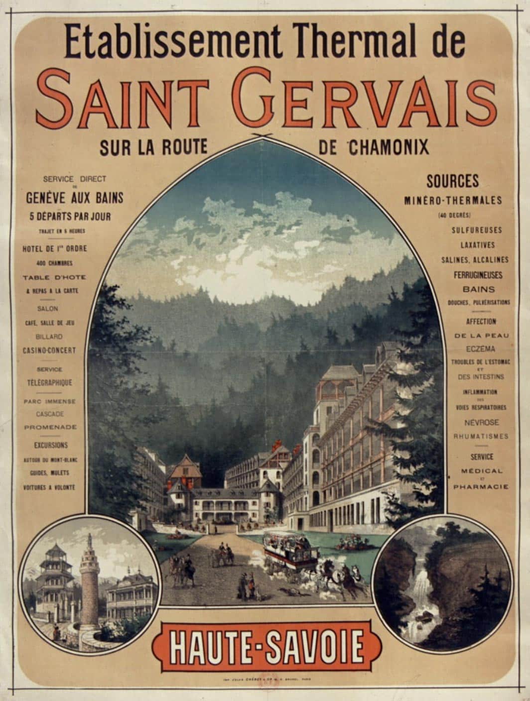 poster ancien saint Gervais