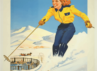 The ski posters of the Alps as representations of adventure.