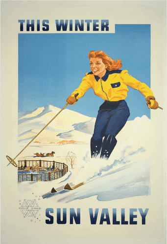 women skiing Mont Blanc