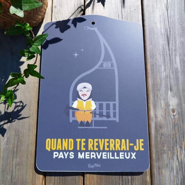 Cutting board qd-te-reverrai-je-blue